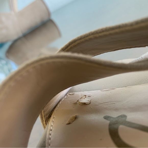 Sam Edelman Orlane Suede sandals with cross strap, 3 1/2” block heels. S… - Picture 10 of 14